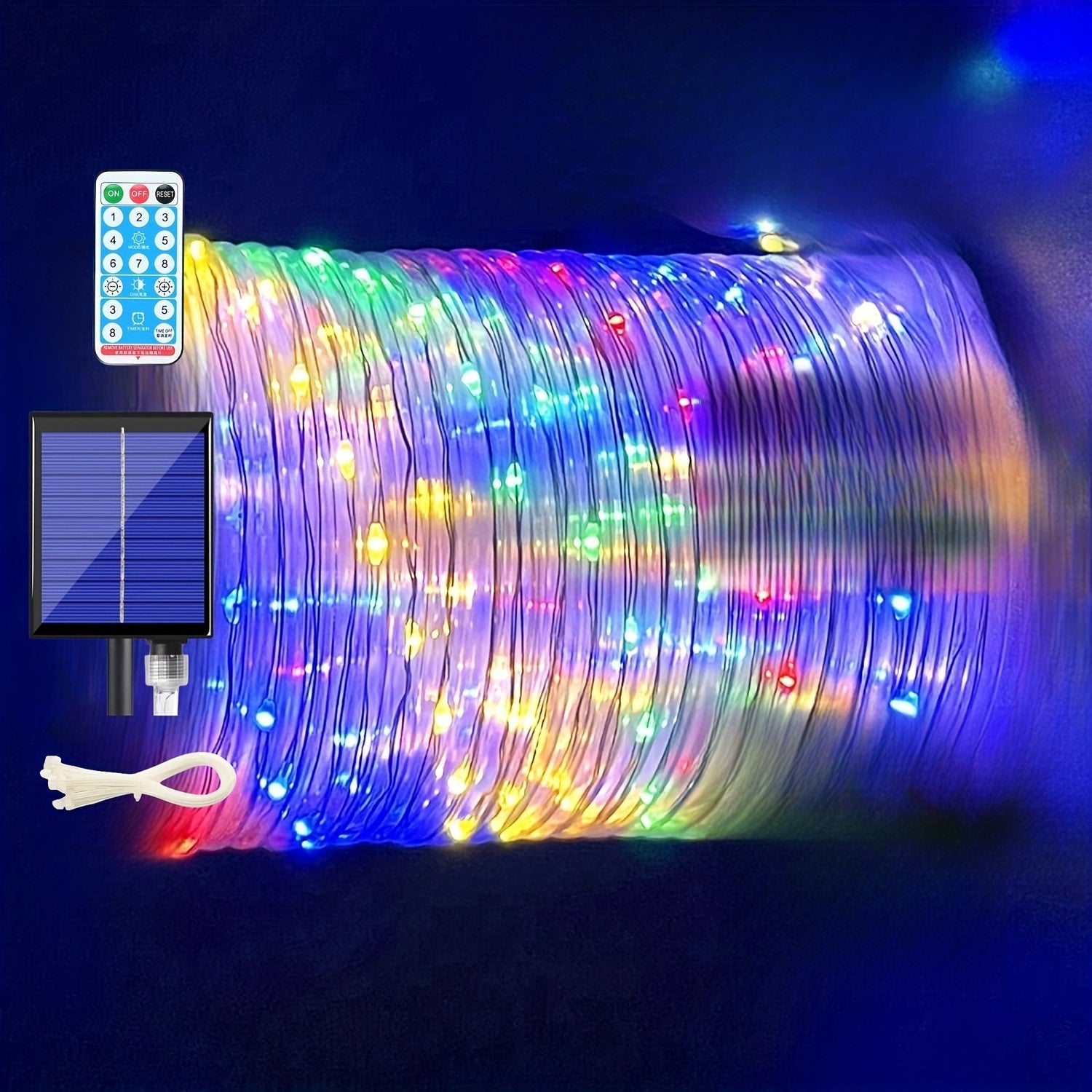 30m 300 Lights Ultra-Long Tube 2024 New Product – Remote Control Solar High Brightness – Tube Light Holiday Decoration Light, Outdoor Lighting, Solar-Powered Lighting, Decorative Lights, Solar Rope Lights, Solar String Li