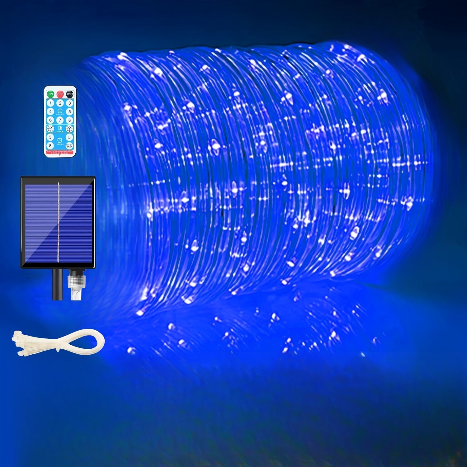 30m 300 Lights Ultra-Long Tube 2024 New Product – Remote Control Solar High Brightness – Tube Light Holiday Decoration Light, Outdoor Lighting, Solar-Powered Lighting, Decorative Lights, Solar Rope Lights, Solar String Li