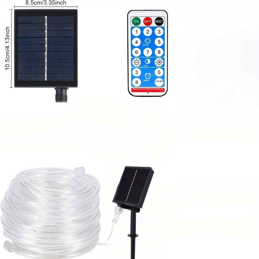 30m 300 Lights Ultra-Long Tube 2024 New Product – Remote Control Solar High Brightness – Tube Light Holiday Decoration Light, Outdoor Lighting, Solar-Powered Lighting, Decorative Lights, Solar Rope Lights, Solar String Li