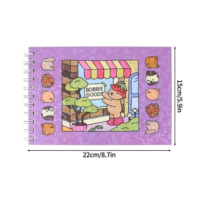 4/2/1Pcs Bobbie Good Coloring Book for Adults and Teens Educational Doodle Book Coloring Books Students Stationery