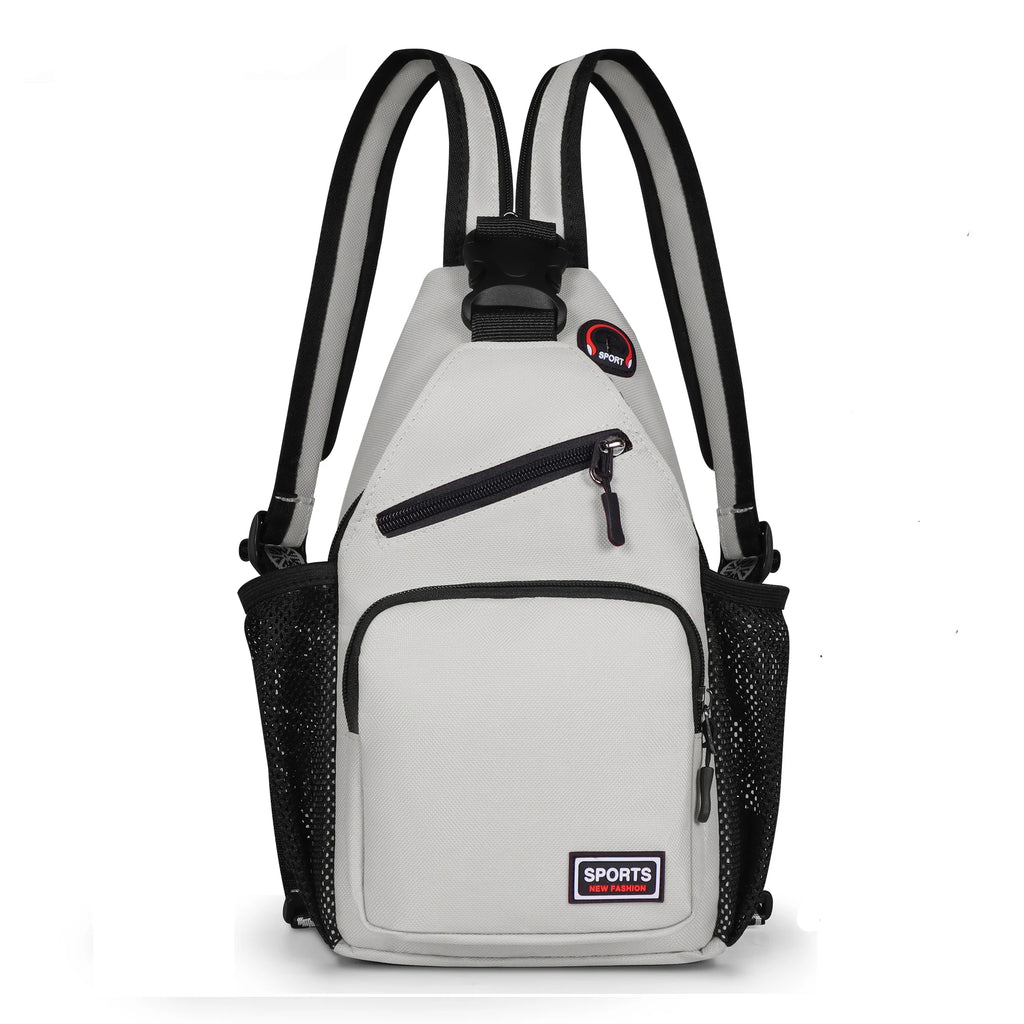 Women Chest Bags Adjustable Backpack and Single Shoulder Bag With Earphone Hole Girl Small Sports Travel Messenger Oxford Bag