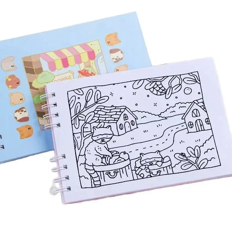 4/2/1Pcs Bobbie Good Coloring Book for Adults and Teens Educational Doodle Book Coloring Books Students Stationery